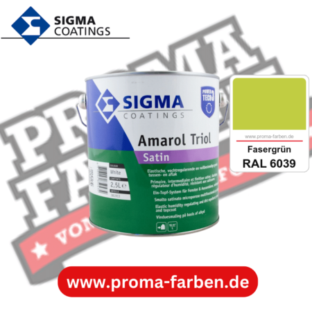 SIGMA Amarol Triol Satin Power Tech 3 kaufen bei Proma Farben RAL 6039 Fasergrün