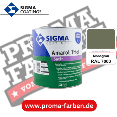 SIGMA Amarol Triol Satin Power Tech 3 kaufen bei Proma Farben RAL 7003 Moosgrau