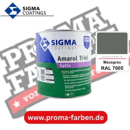 SIGMA Amarol Triol Satin Power Tech 3 kaufen bei Proma Farben RAL 7005 Mausgrau