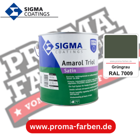 SIGMA Amarol Triol Satin Power Tech 3 kaufen bei Proma Farben RAL 7009 Grüngrau