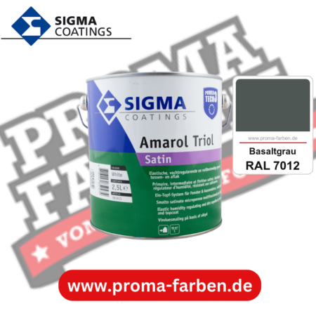 SIGMA Amarol Triol Satin Power Tech 3 kaufen bei Proma Farben RAL 7012 Basaltgrau