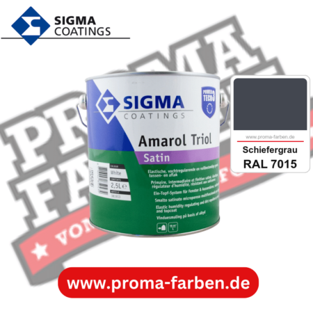 SIGMA Amarol Triol Satin Power Tech 3 kaufen bei Proma Farben RAL 7015 Schiefergrau