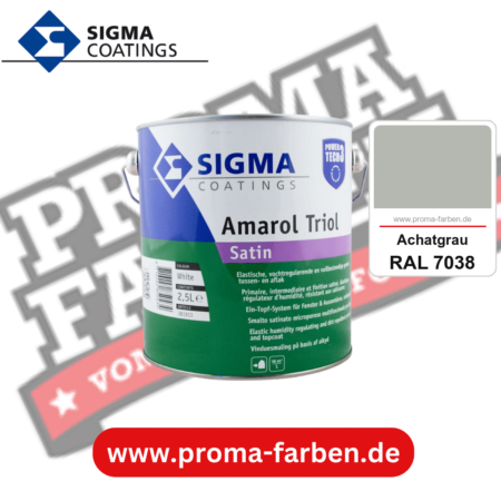 SIGMA Amarol Triol Satin Power Tech 3 kaufen bei Proma Farben RAL 7038 Achatgrau
