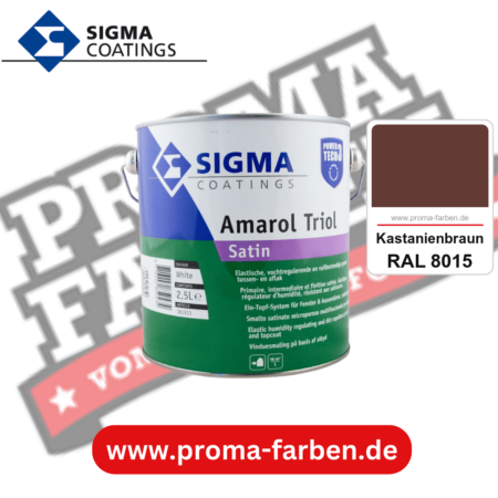SIGMA Amarol Triol Satin Power Tech 3 kaufen bei Proma Farben RAL 8015 Kastanienbraun