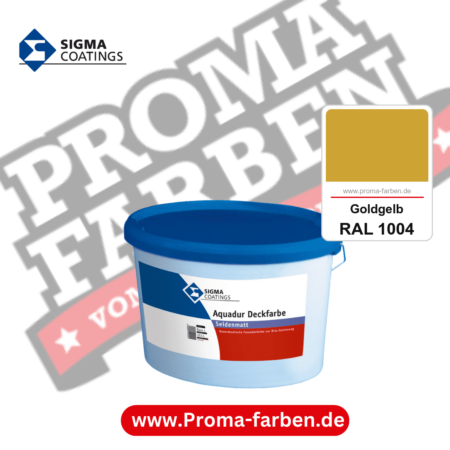 SIGMA Aquadur Deckfarbe kaufen bei Proma Farben RAL 1004 Goldgelb