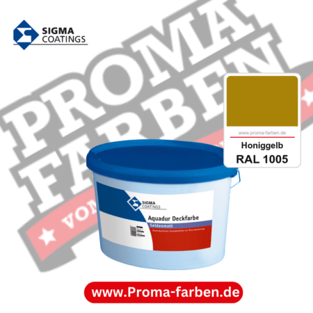 SIGMA Aquadur Deckfarbe kaufen bei Proma Farben RAL 1005 Honiggelb