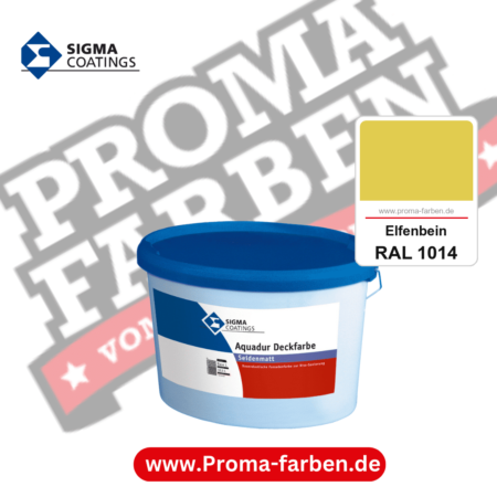 SIGMA Aquadur Deckfarbe kaufen bei Proma Farben RAL 1014 Elfenbein