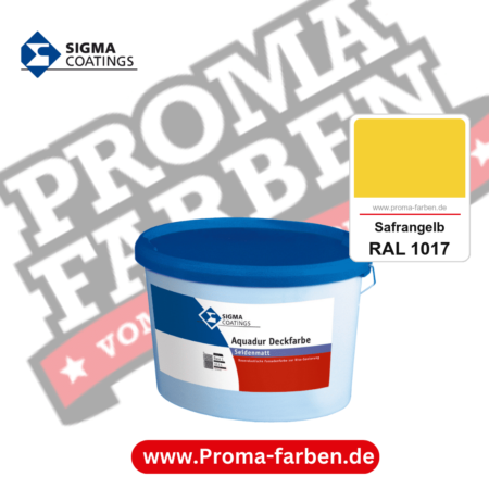 SIGMA Aquadur Deckfarbe kaufen bei Proma Farben RAL 1017 Safrangelb