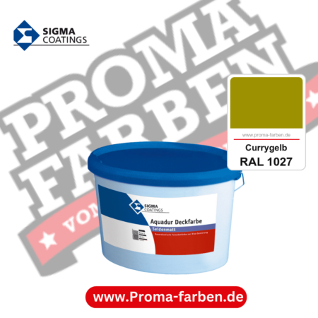 SIGMA Aquadur Deckfarbe kaufen bei Proma Farben RAL 1027 Currygelb