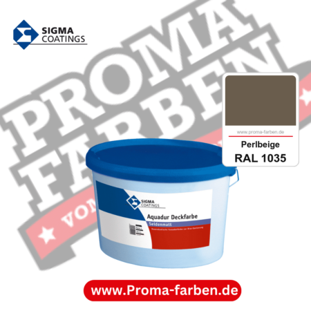 SIGMA Aquadur Deckfarbe kaufen bei Proma Farben RAL 1035 Perlbeige
