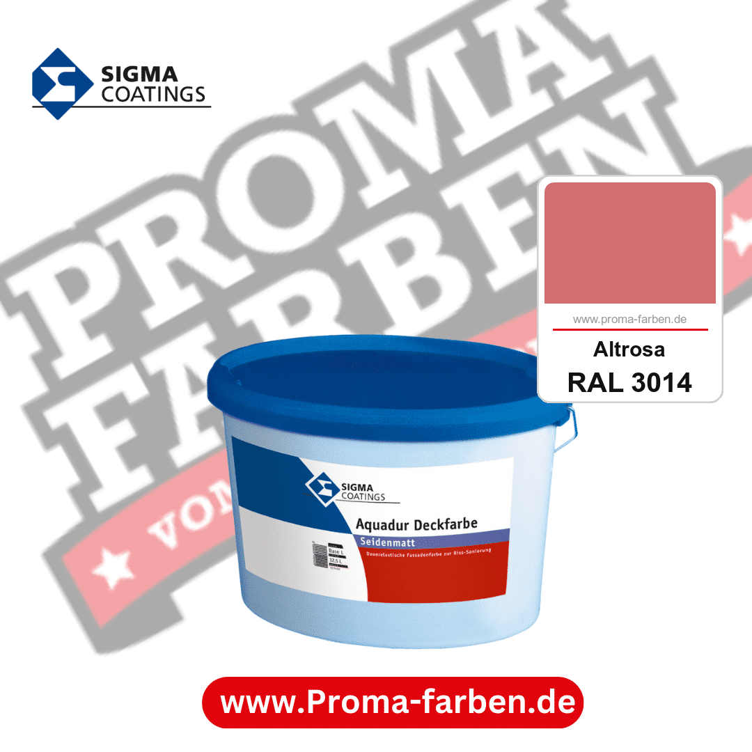 SIGMA Aquadur Deckfarbe kaufen bei Proma Farben RAL 3014 Altrosa