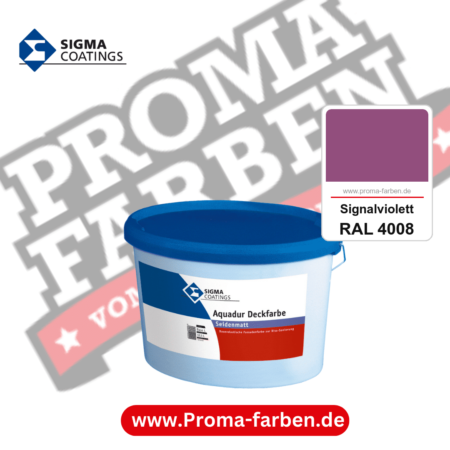 SIGMA Aquadur Deckfarbe kaufen bei Proma Farben RAL 4008 Signalviolett