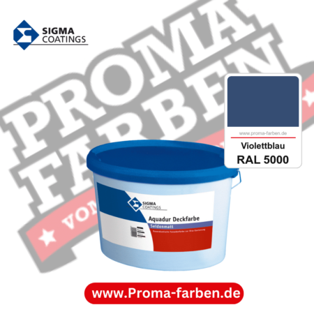 SIGMA Aquadur Deckfarbe kaufen bei Proma Farben RAL 5000 Violettblau