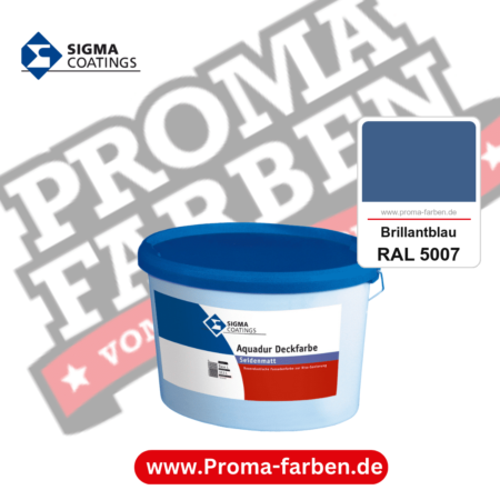 SIGMA Aquadur Deckfarbe kaufen bei Proma Farben RAL 5007 Brillantblau