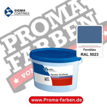 SIGMA Aquadur Deckfarbe kaufen bei Proma Farben RAL 5023 Fernblau
