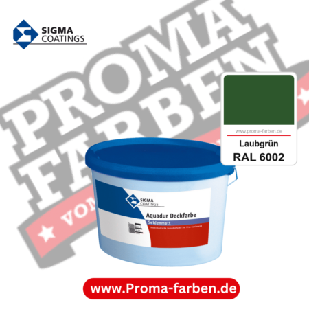 SIGMA Aquadur Deckfarbe kaufen bei Proma Farben RAL 6002 Laubgrün