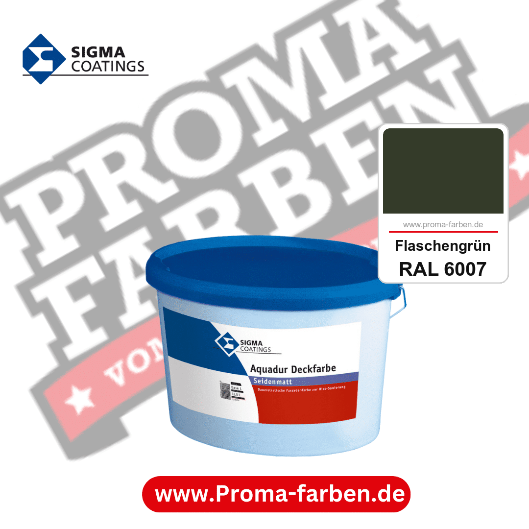 SIGMA Aquadur Deckfarbe kaufen bei Proma Farben RAL 6007 Flaschengrün
