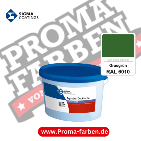 SIGMA Aquadur Deckfarbe kaufen bei Proma Farben RAL 6010 Grasgrün