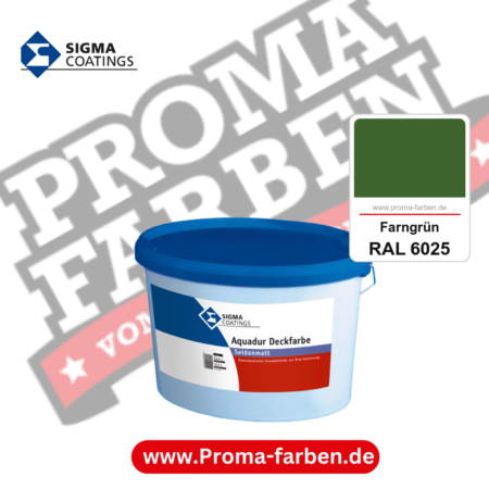 SIGMA Aquadur Deckfarbe kaufen bei Proma Farben RAL 6025 Farngrün