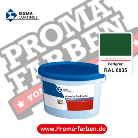 SIGMA Aquadur Deckfarbe kaufen bei Proma Farben RAL 6035 Perlgrün
