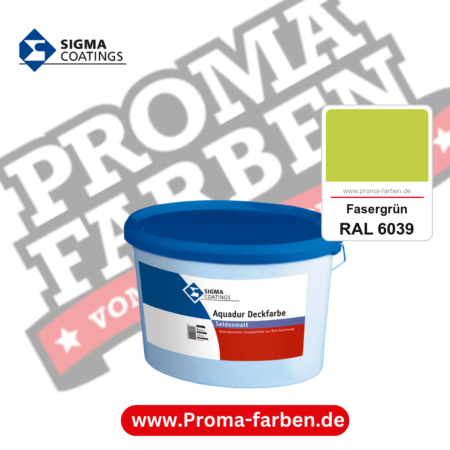 SIGMA Aquadur Deckfarbe kaufen bei Proma Farben RAL 6039 Fasergrün