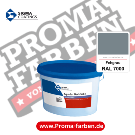 SIGMA Aquadur Deckfarbe kaufen bei Proma Farben RAL 7000 Fehgrau