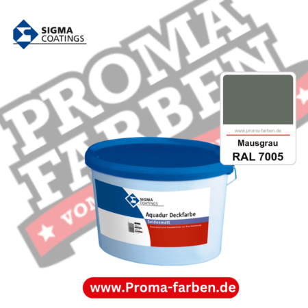 SIGMA Aquadur Deckfarbe kaufen bei Proma Farben RAL 7005 Mausgrau