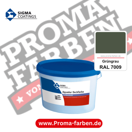 SIGMA Aquadur Deckfarbe kaufen bei Proma Farben RAL 7009 Grüngrau
