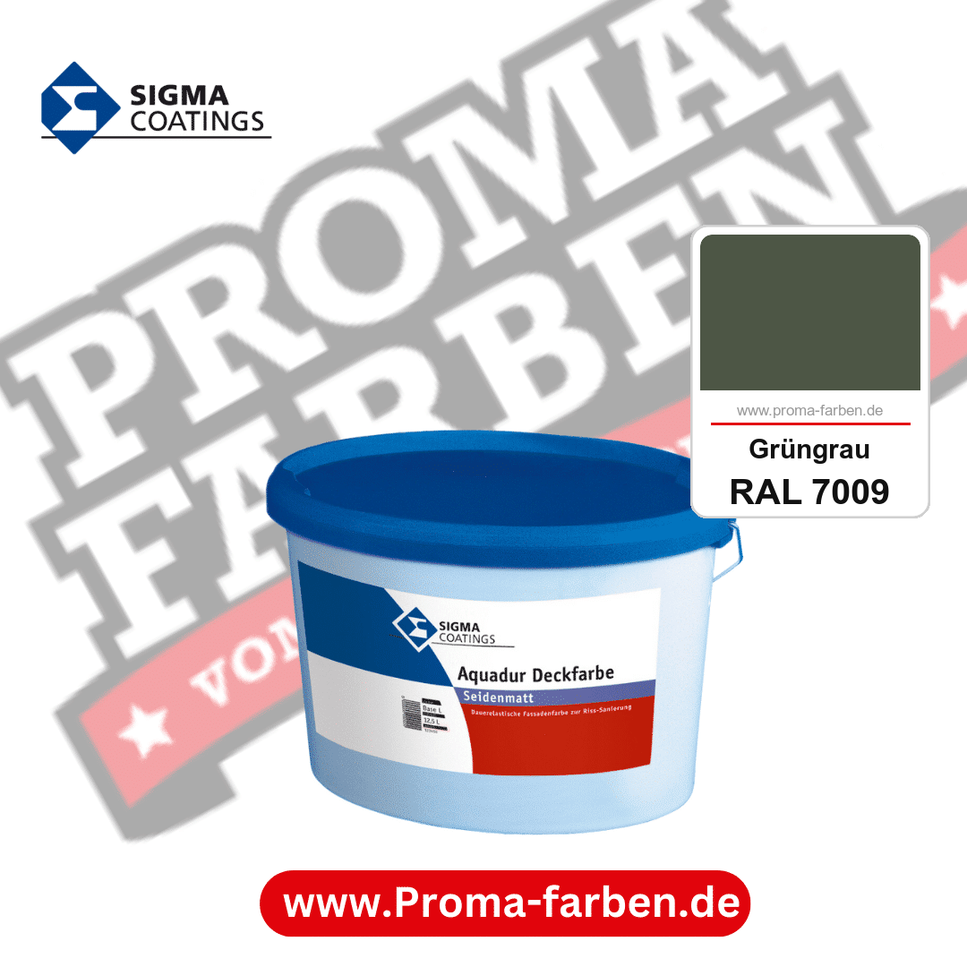 SIGMA Aquadur Deckfarbe kaufen bei Proma Farben RAL 7009 Grüngrau