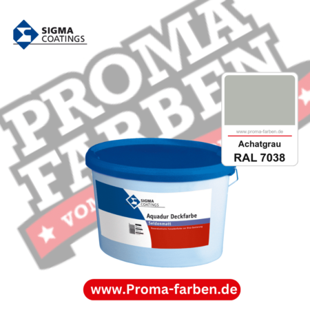 SIGMA Aquadur Deckfarbe kaufen bei Proma Farben RAL 7038 Achatgrau