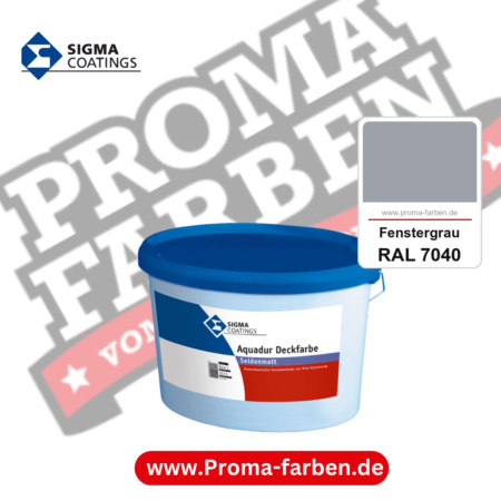 SIGMA Aquadur Deckfarbe kaufen bei Proma Farben RAL 7040 Fenstergrau