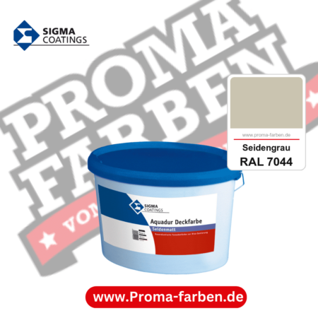 SIGMA Aquadur Deckfarbe kaufen bei Proma Farben RAL 7044 Seidengrau