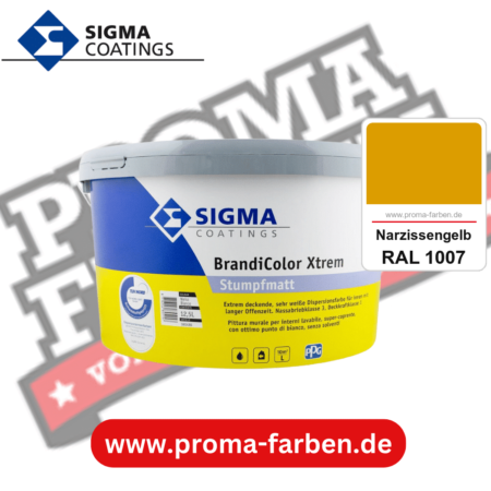 SIGMA Brandicolor Xtrem kaufen bei Proma Farben RAL 1007 Narzissengelb