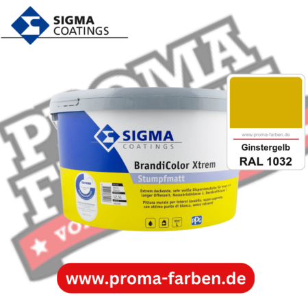 SIGMA Brandicolor Xtrem kaufen bei Proma Farben RAL 1032 Ginstergelb