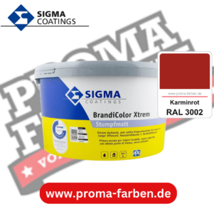 SIGMA Brandicolor Xtrem kaufen bei Proma Farben RAL 3002 Karminrot
