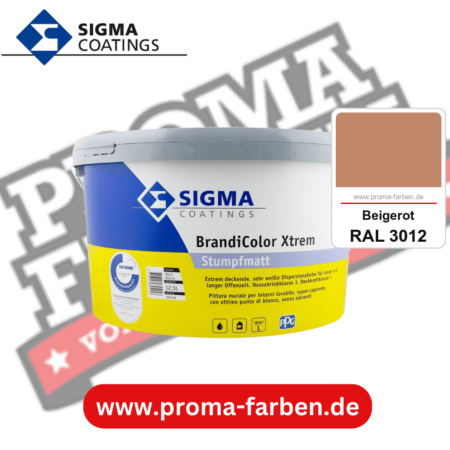 SIGMA Brandicolor Xtrem kaufen bei Proma Farben RAL 3012 Beigerot