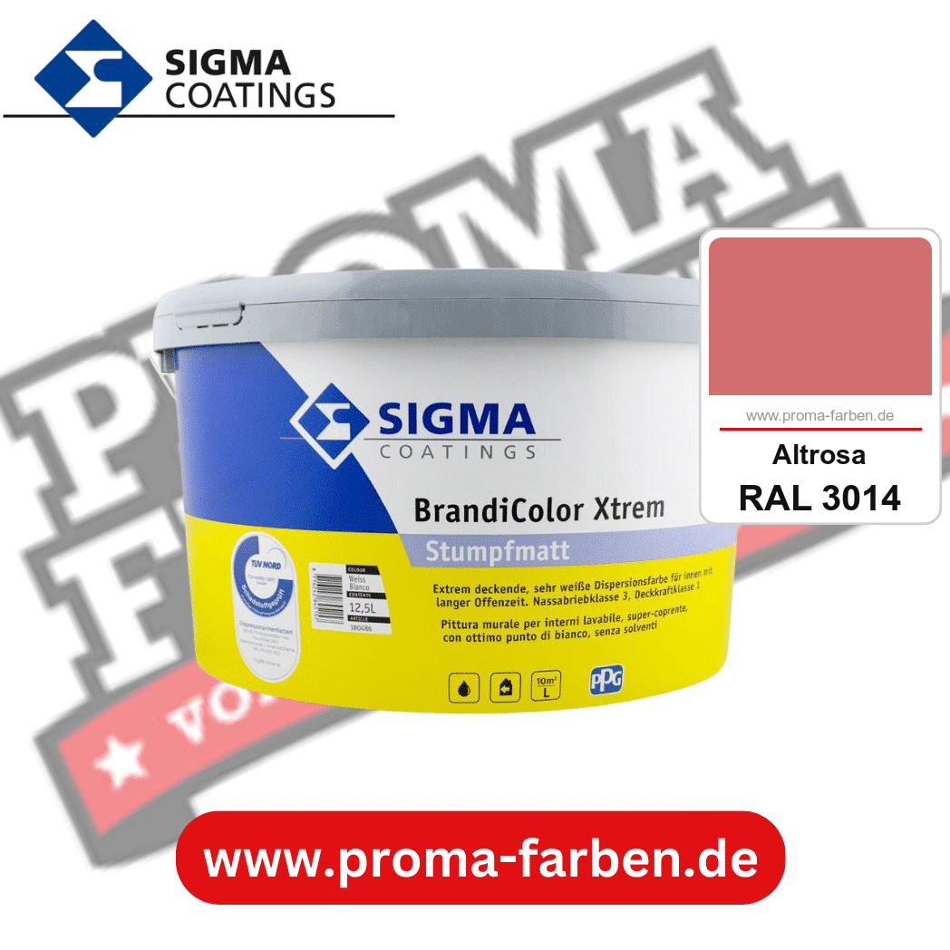 SIGMA Brandicolor Xtrem kaufen bei Proma Farben RAL 3014 Altrosa