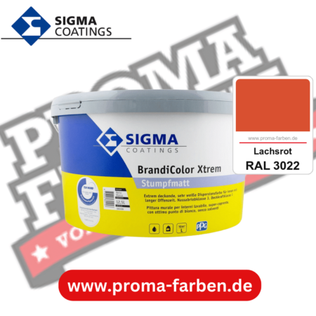 SIGMA Brandicolor Xtrem kaufen bei Proma Farben RAL 3022 Lachsrot