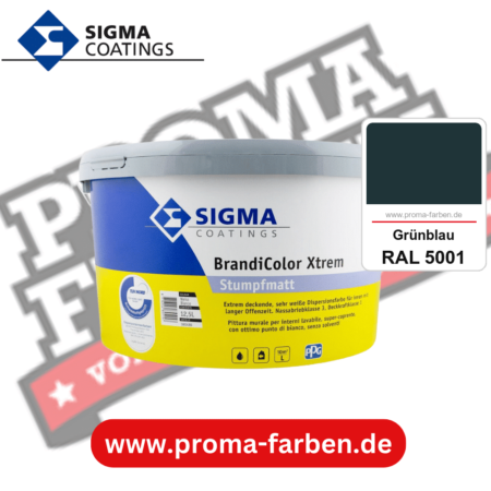 SIGMA Brandicolor Xtrem kaufen bei Proma Farben RAL 5001 Grünblau
