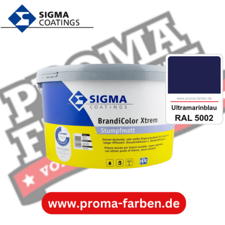 SIGMA Brandicolor Xtrem kaufen bei Proma Farben RAL 5002 Ultramarinblau