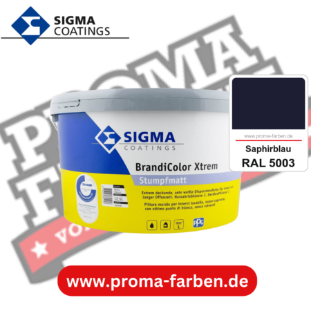 SIGMA Brandicolor Xtrem kaufen bei Proma Farben RAL 5003 Saphirblau