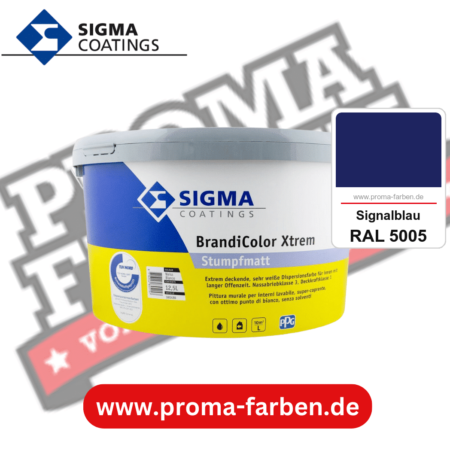 SIGMA Brandicolor Xtrem kaufen bei Proma Farben RAL 5005 Signalblau