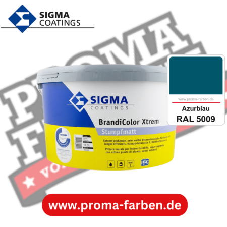 SIGMA Brandicolor Xtrem kaufen bei Proma Farben RAL 5009 Azurblau