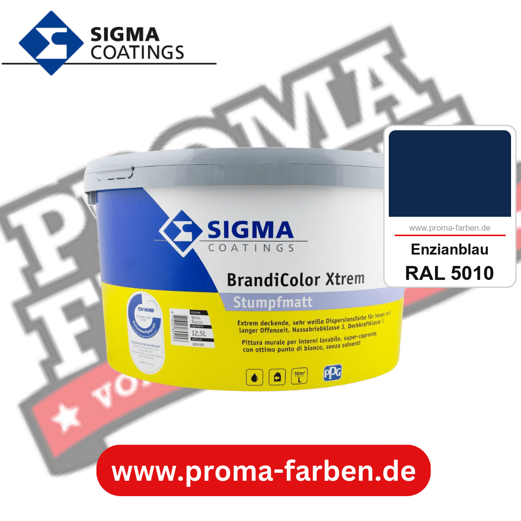 SIGMA Brandicolor Xtrem kaufen bei Proma Farben RAL 5010 Enzianblau
