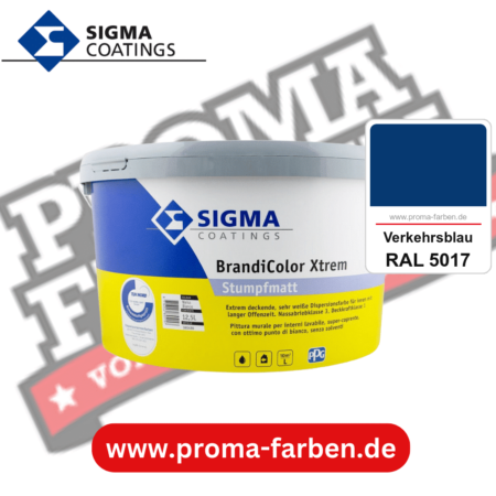 SIGMA Brandicolor Xtrem kaufen bei Proma Farben RAL 5017 Verkehrsblau