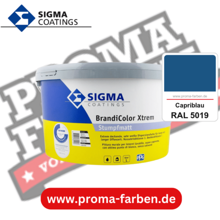 SIGMA Brandicolor Xtrem kaufen bei Proma Farben RAL 5019 Capriblau