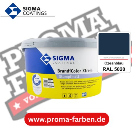 SIGMA Brandicolor Xtrem kaufen bei Proma Farben RAL 5020 Ozeanblau