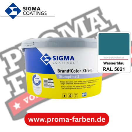 SIGMA Brandicolor Xtrem kaufen bei Proma Farben RAL 5021 Wasserblau
