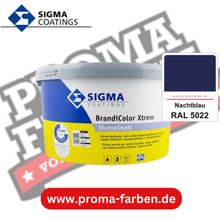 SIGMA Brandicolor Xtrem kaufen bei Proma Farben RAL 5022 Nachtblau