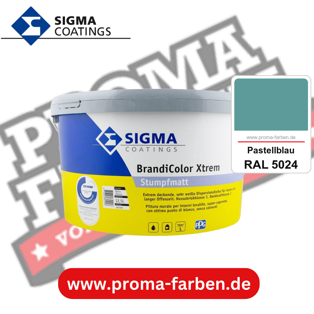 SIGMA Brandicolor Xtrem kaufen bei Proma Farben RAL 5024 Pastellblau